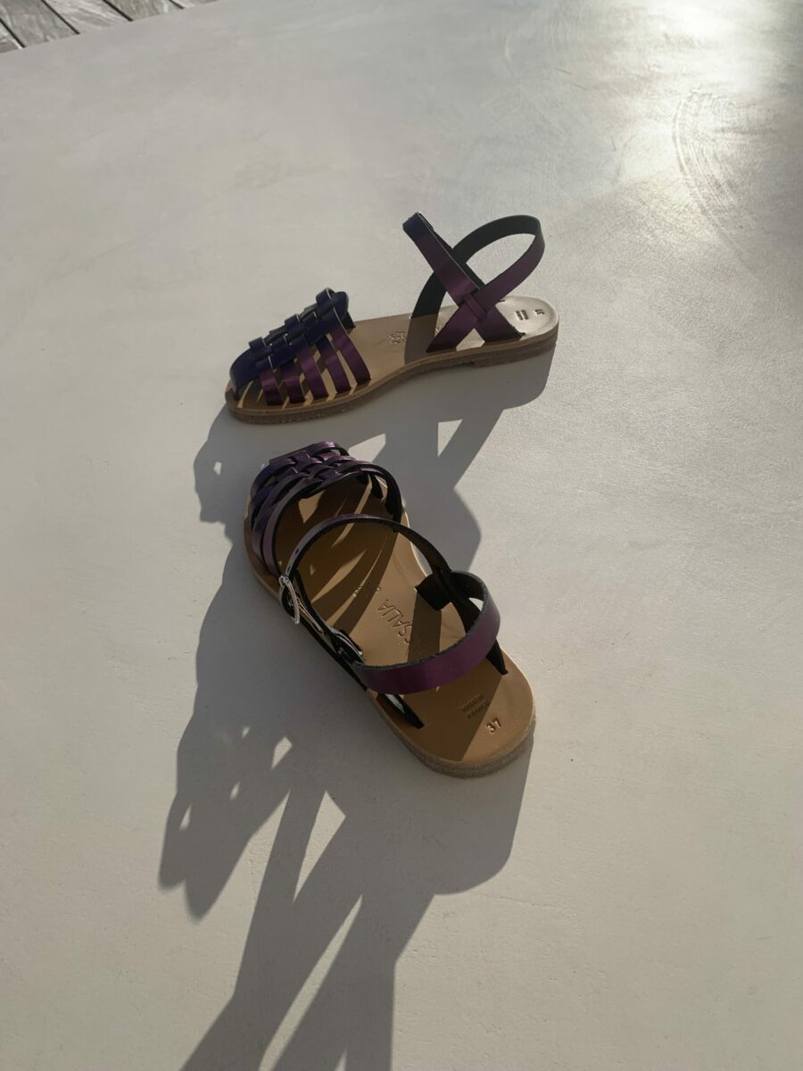 Sandale de luxe MEDUSA purple Kmassalia