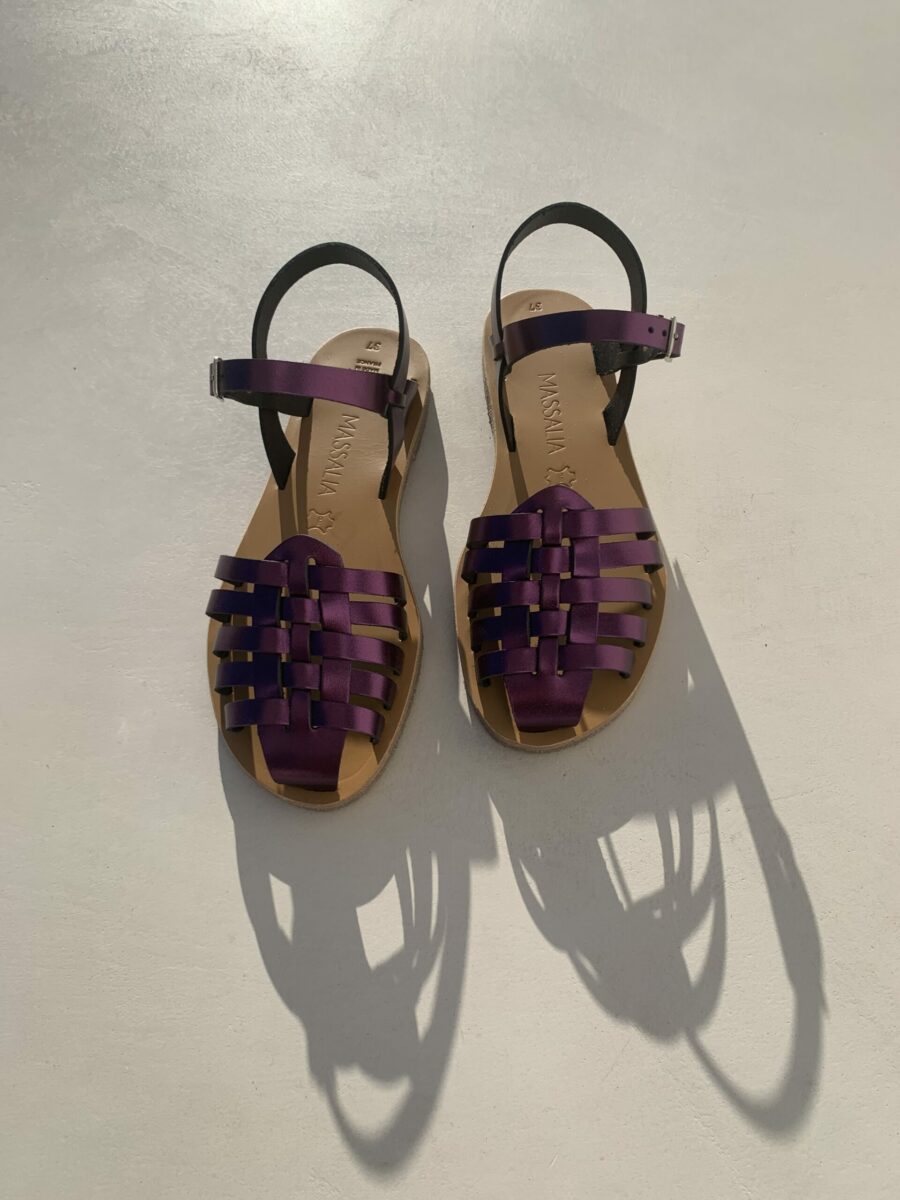 Sandale de luxe MEDUSA purple Kmassalia