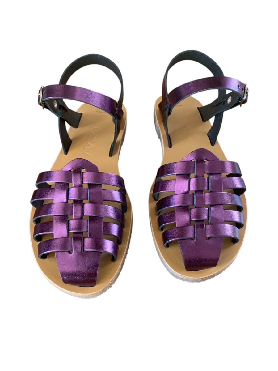 Sandale de luxe MEDUSA purple Kmassalia