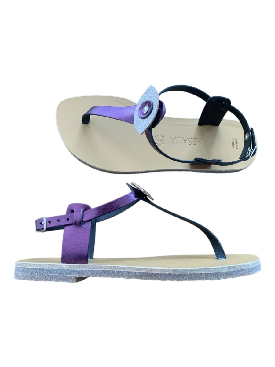 Sandale de luxe IBIZA Purple Kmassalia