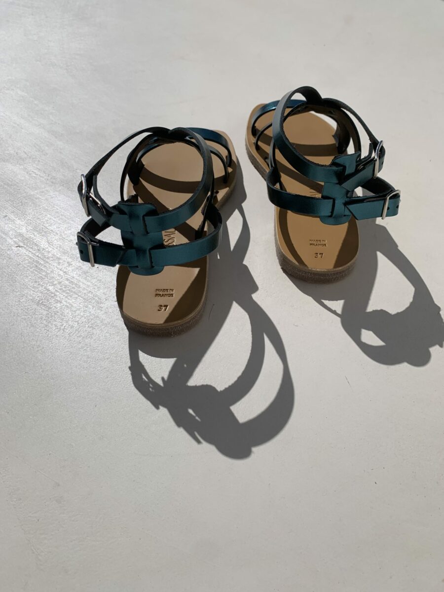 Sandale de luxe L.A Lagoon par Kmassalia Made in france